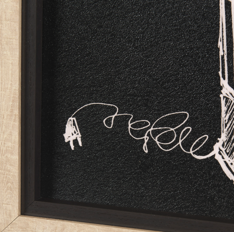 Coffee Maker Study Framed Art: 3rd Up-Close Print View