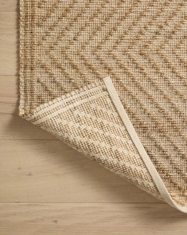 Angela Rose x Loloi Colton Rug in Natural/Ivory: Corner View