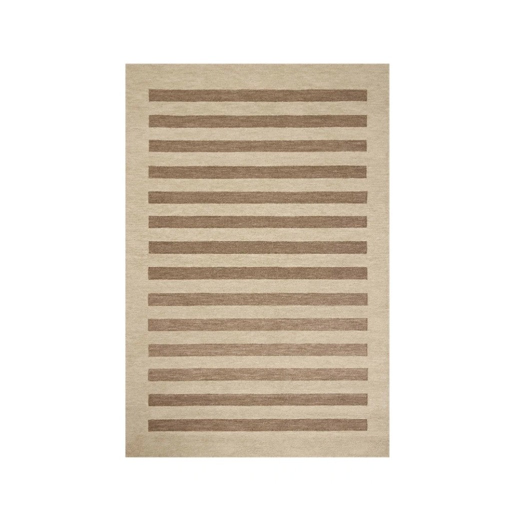 Leanne Ford Craven Rug in Oatmeal/Bark: Available at City Home PDX