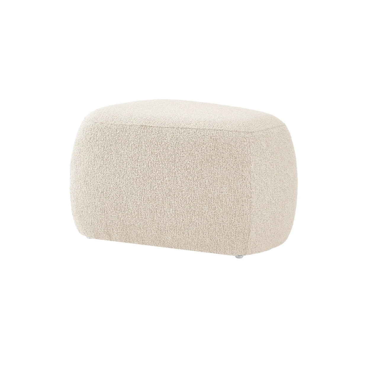 Carlese Small Ottoman in Palladian Beige: Available at City Home PDX