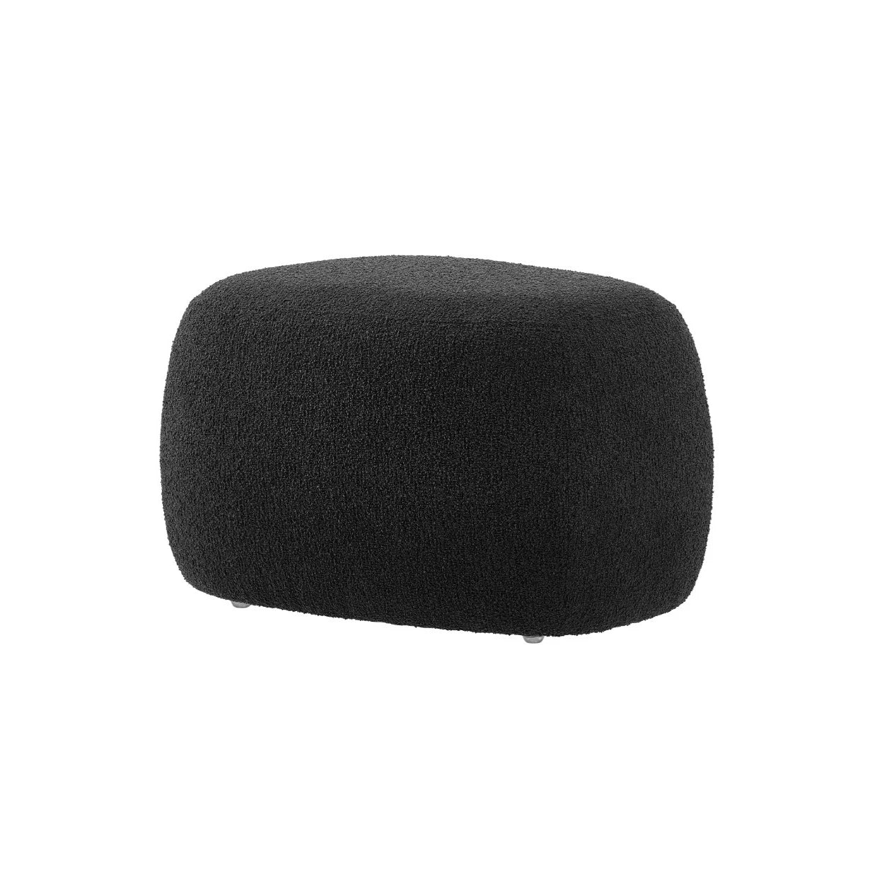 Carlese Small Ottoman in Palladian Charcoal: Available at City Home PDX