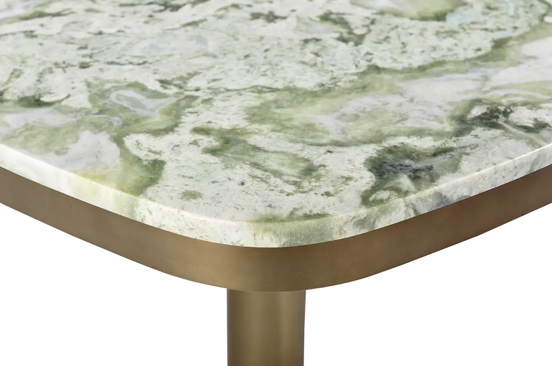 Celeste Cafe Table: 3rd Tabletop Corner View 