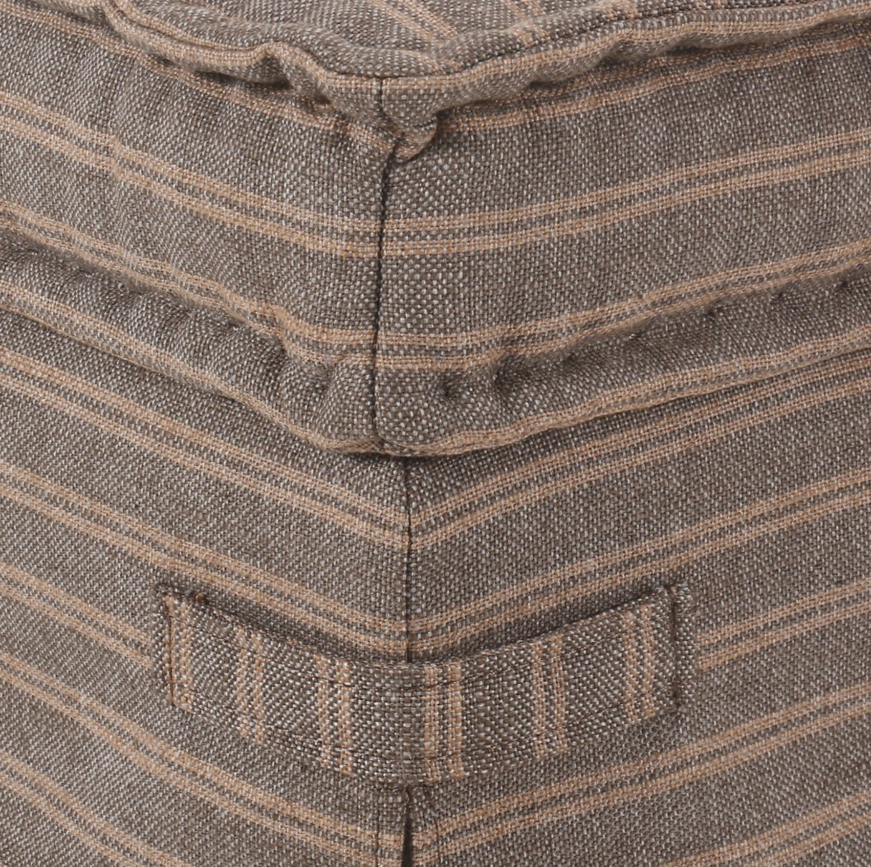 Amber Lewis X Four Hands Cole Small Ottoman-Rodin Bark: Product Corner View