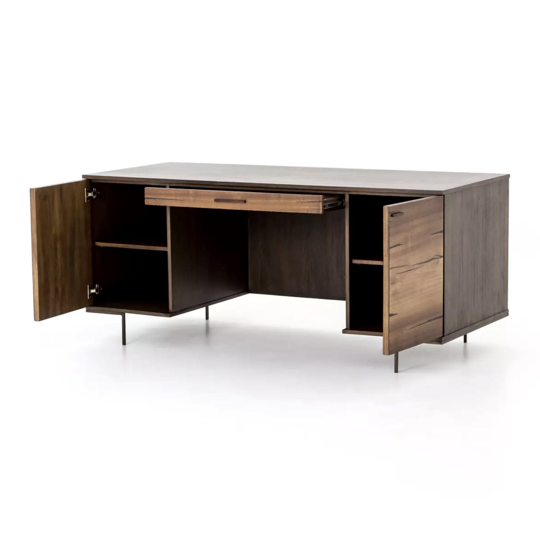Cuzco Desk: Open Storage View