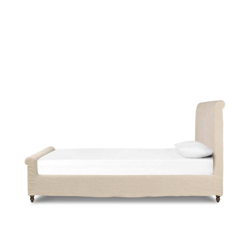 Amber Lewis X Four Hands Dalia Bed-Broadway Dune: Product Side View