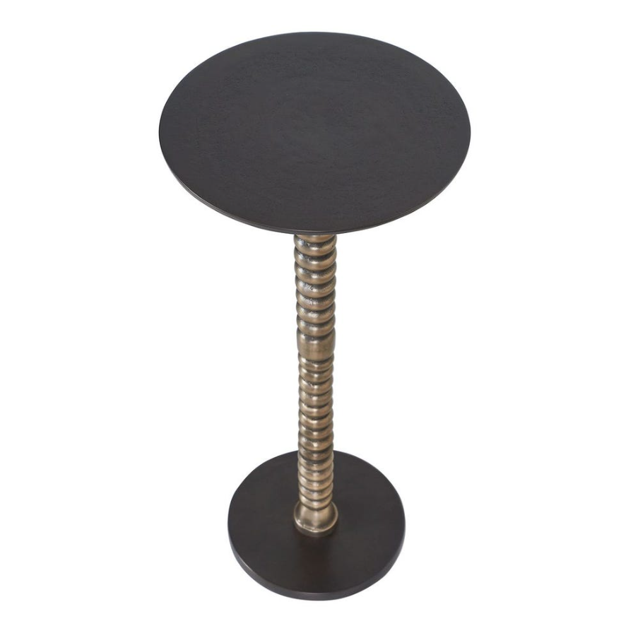 Dark Bronze Accent Table: Top Product View