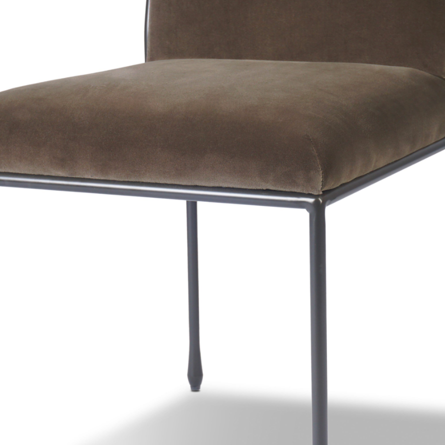 Decker Dining Chair: Up-Close Front Product Seat View
