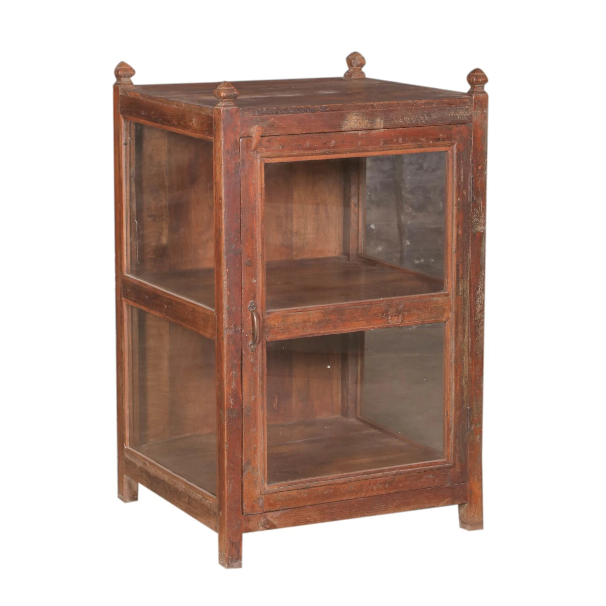 Teak Bar Cabinet with Glass-Style B: Product View