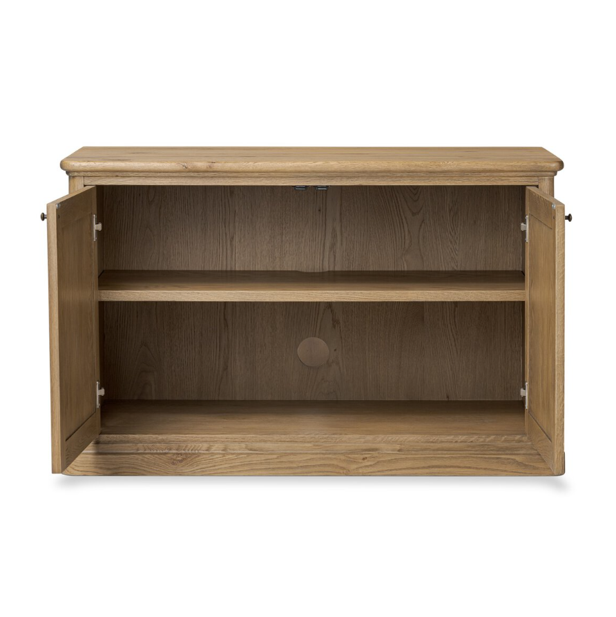 Amber Lewis X Four Hands Dumont Small Cabinet: Open Cabinet Doors View