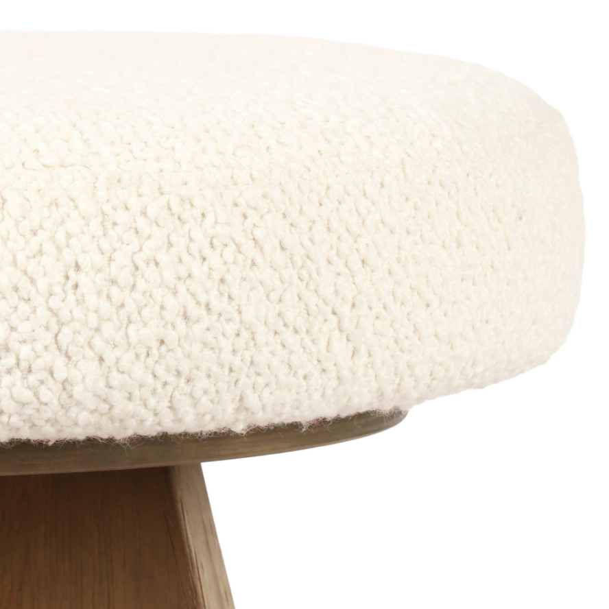 Damon Swivel Counter Stool-Durham Cream: Product Seat View