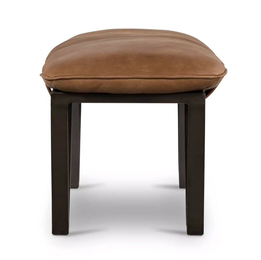 Darrow Bench in Palermo Cognac: Product Side View