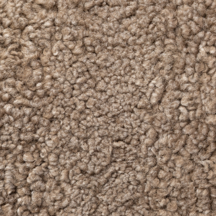 Amber Lewis X Four Hands Demi Accent Bench: Shearling Finish View