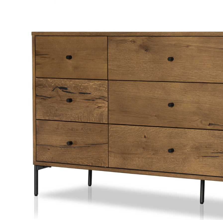Eaton 9 Drawer Dresser: Up-Close Front Product View