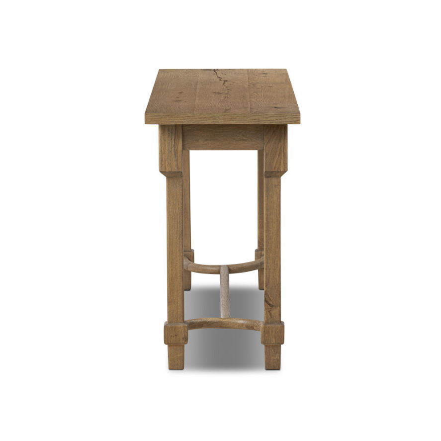 Amber Lewis X Four Hands Edison Console Table: Product Side View