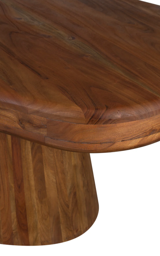 Ekta Dining Table - detail view of table edge