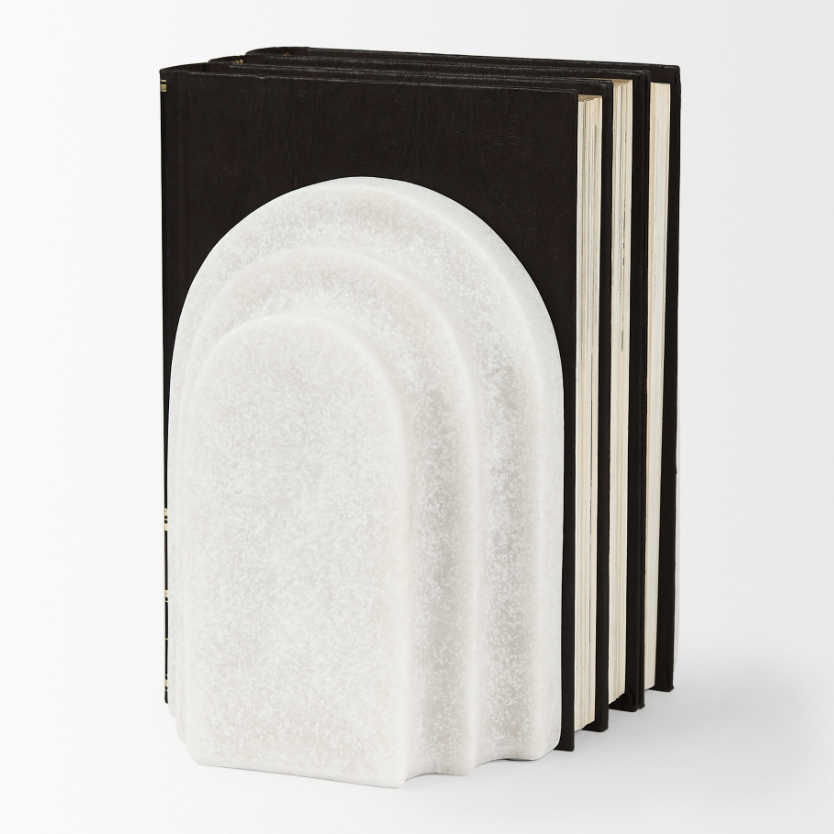 Empire Arch Bookends: Product Quarter View