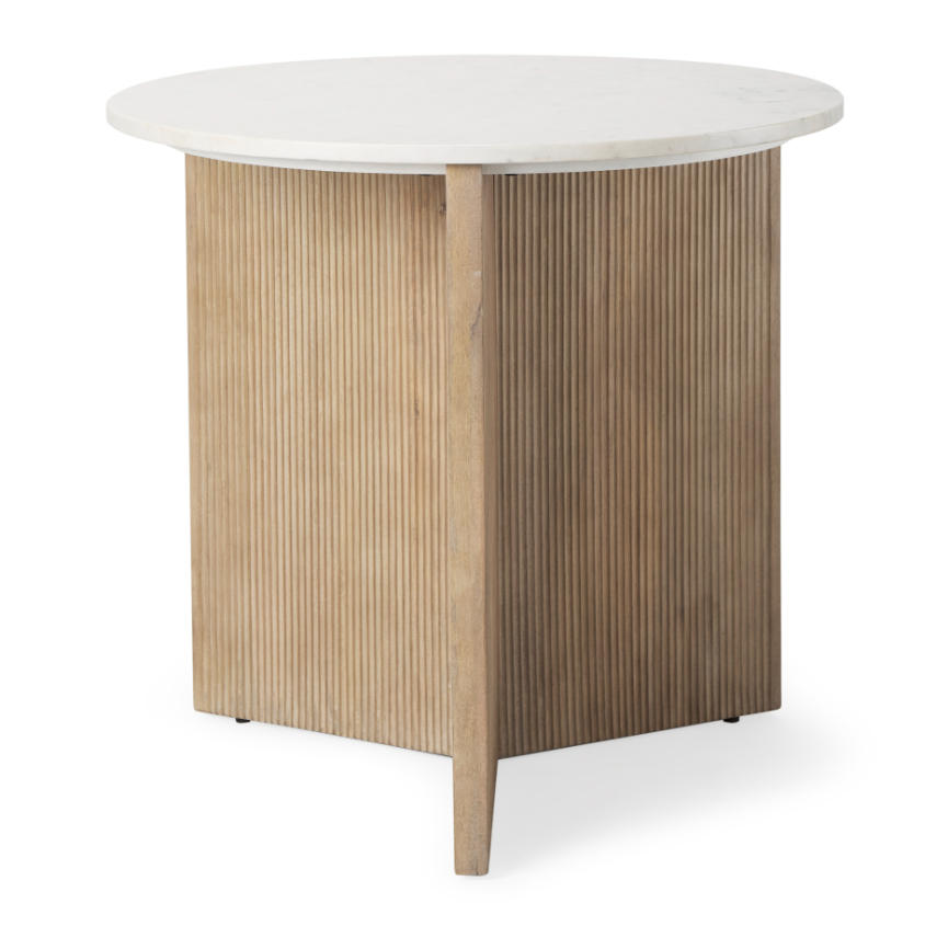 Enzo 32" Foyer Accent Table: Product Side View