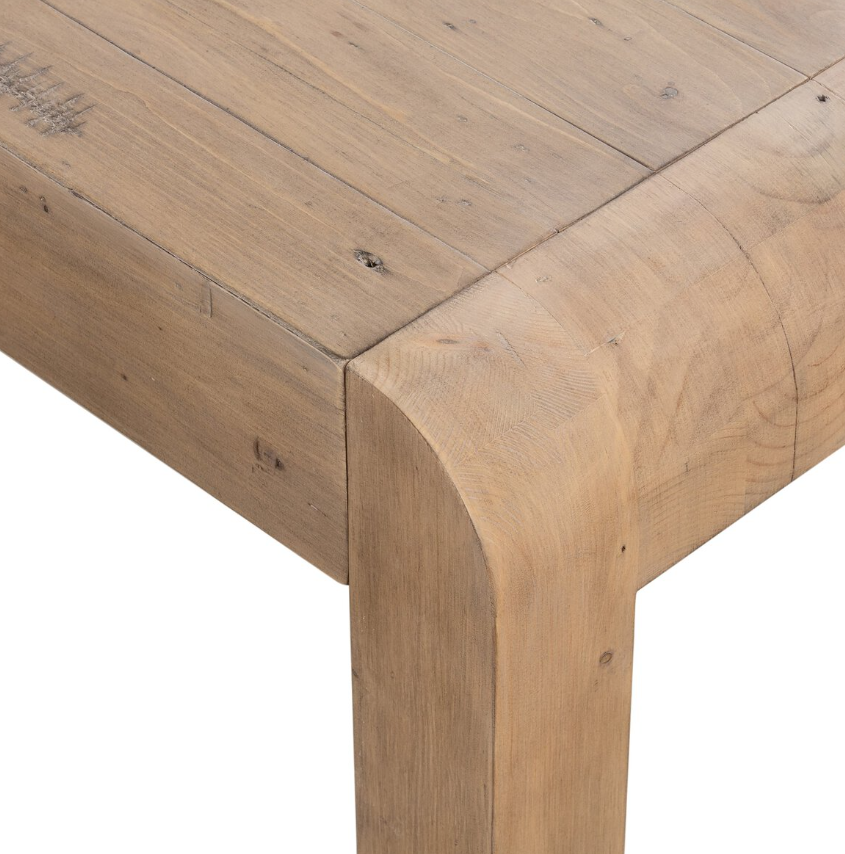 Everson 71" Extension Dining Table: Product Tabletop Corner View