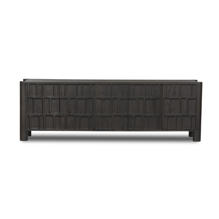 Ezri Media Console-Black Oak: Available at City Home PDX