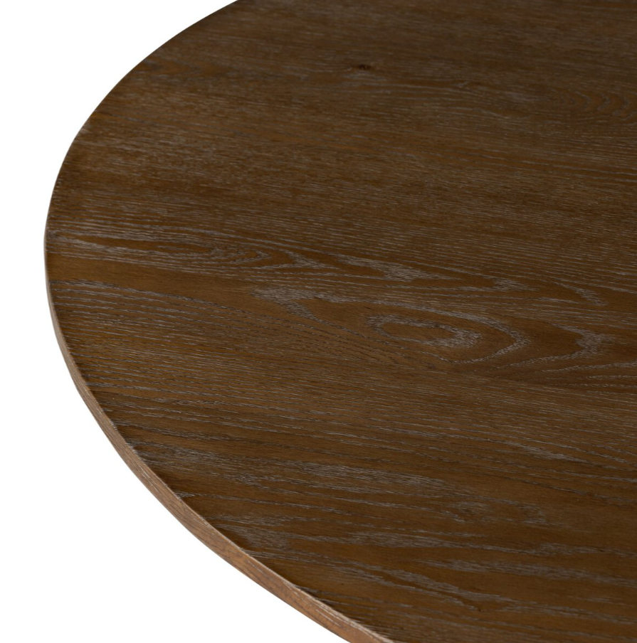 Amber Lewis X Four Hands Eastman Dining Table: Product Tabletop Corner View