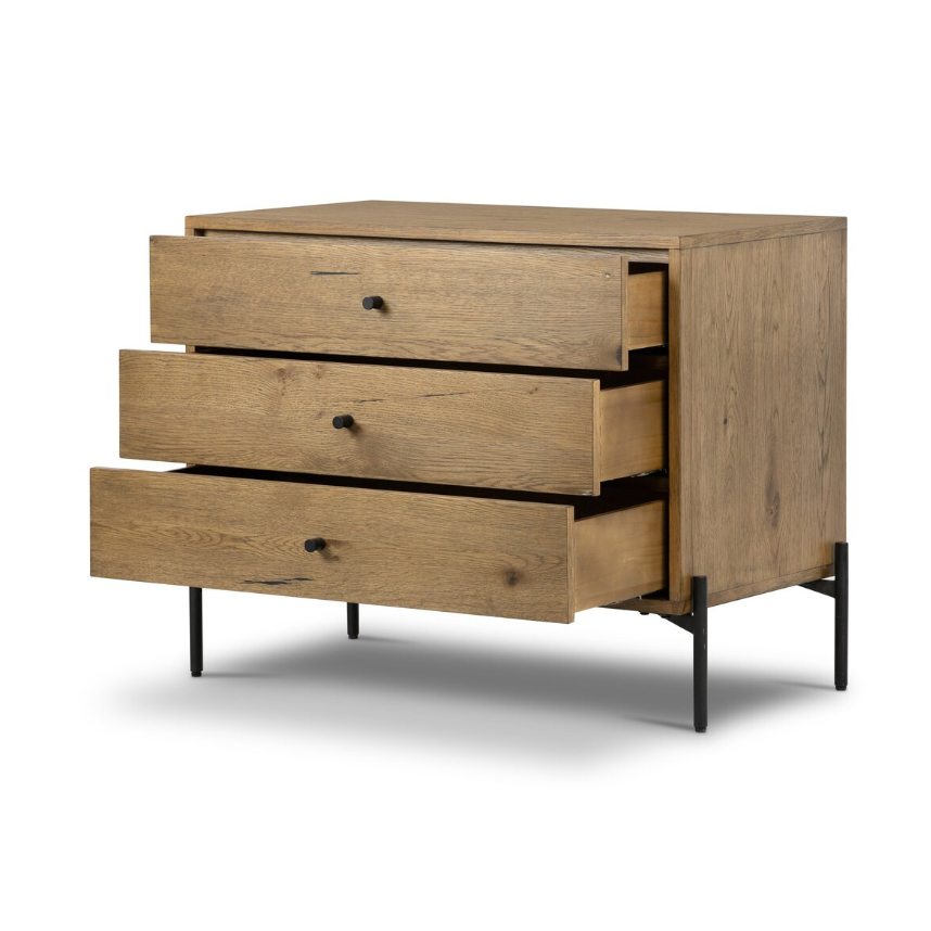 Eaton Large Nightstand: Open Drawers Product View