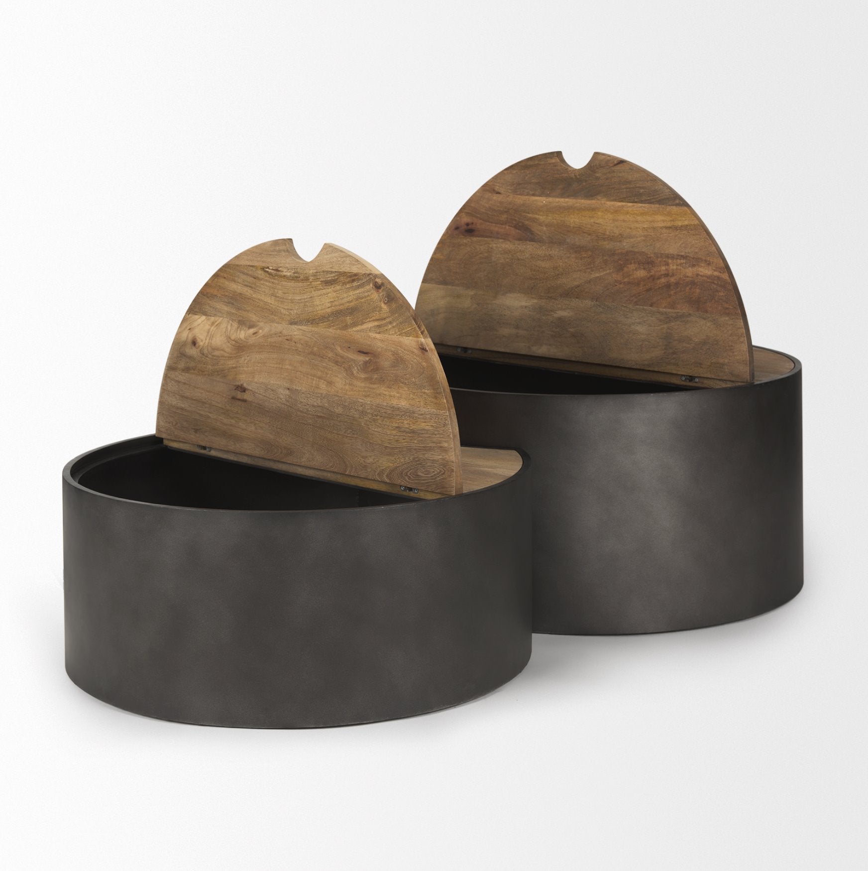 Eclipse Nested Coffee Table: Product View of Table Tops Open