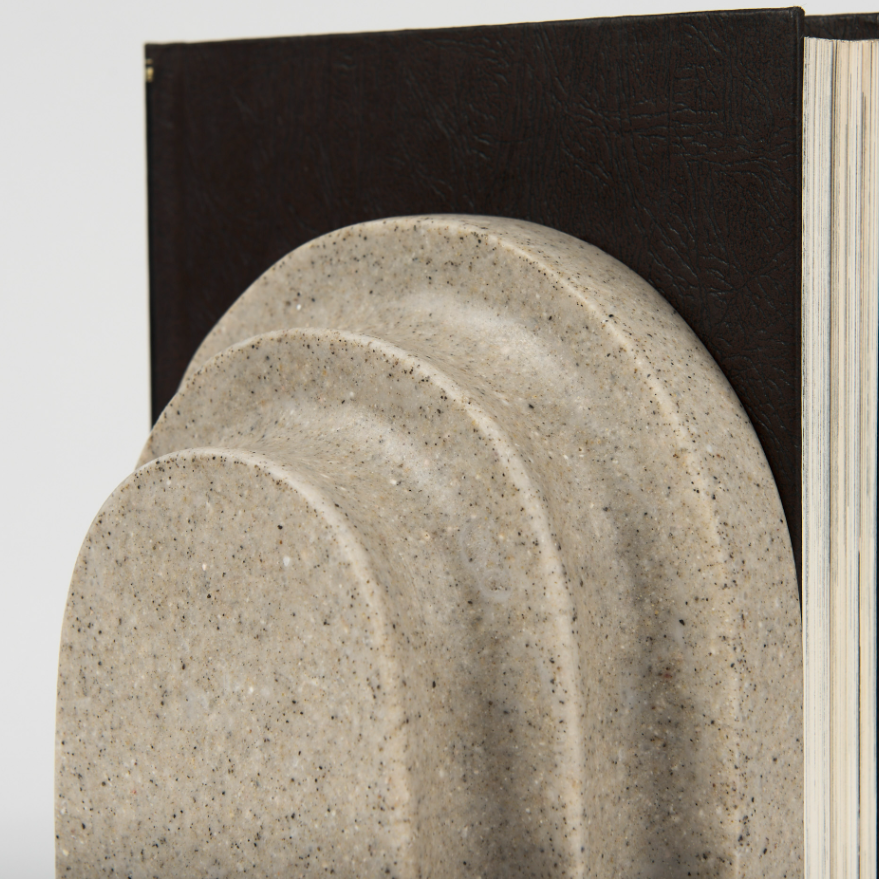 Empire Arch Bookends-Sandstone Resin: Up-Close Product View