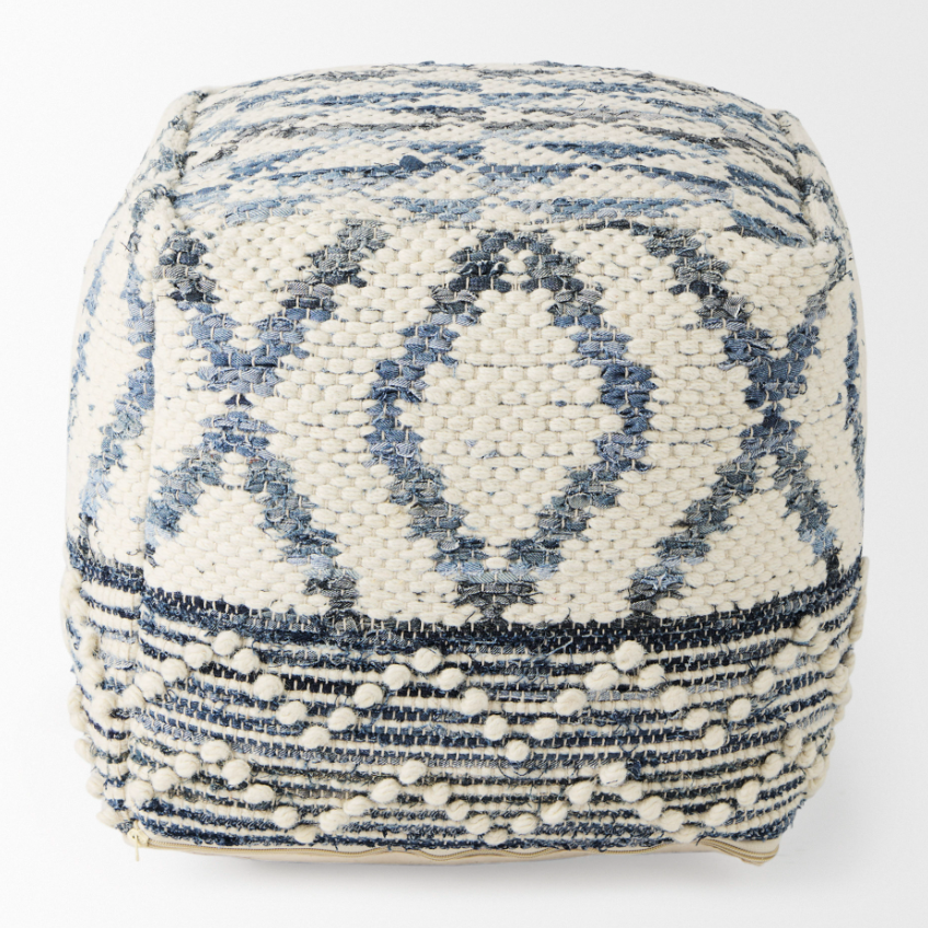 Eshana Pouf: Front Product View