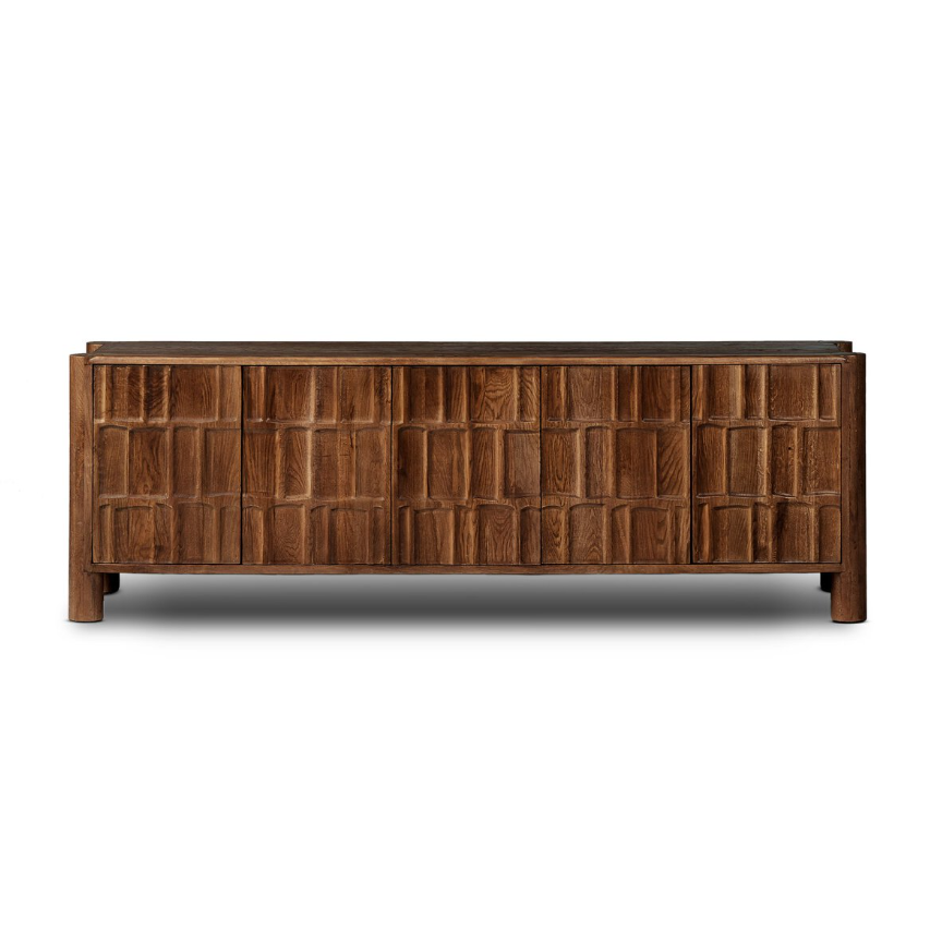 Ezri Media Console-CocoaOak: Available at City Home PDX
