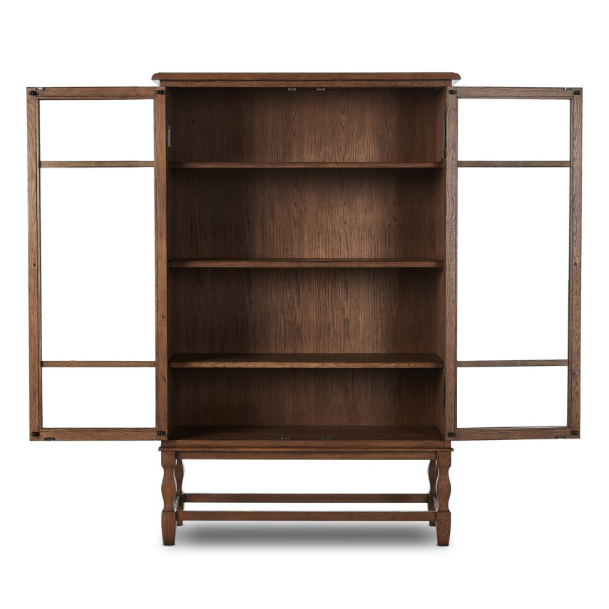 Amber Lewis X Four Hands Finley Cabinet: Open Doors Product View