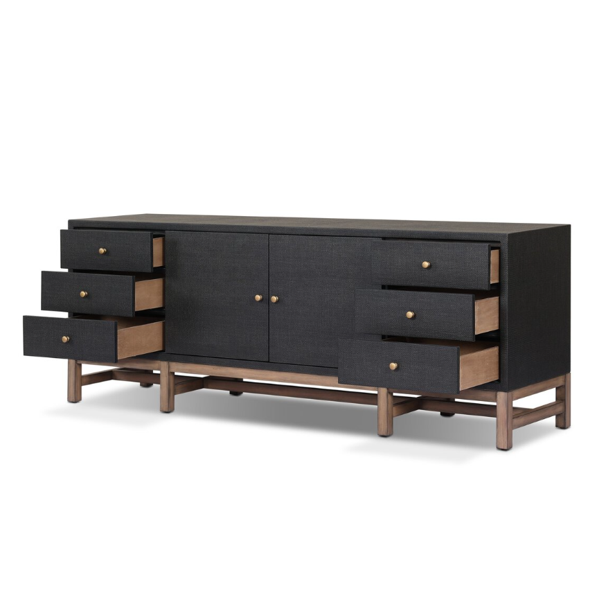 Fiona Media Console: Open Drawers Product View