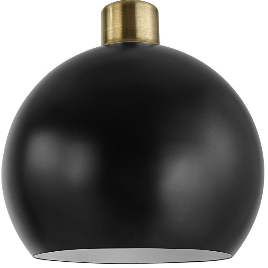 Antique Brass Floor Lamp: Product Shade View