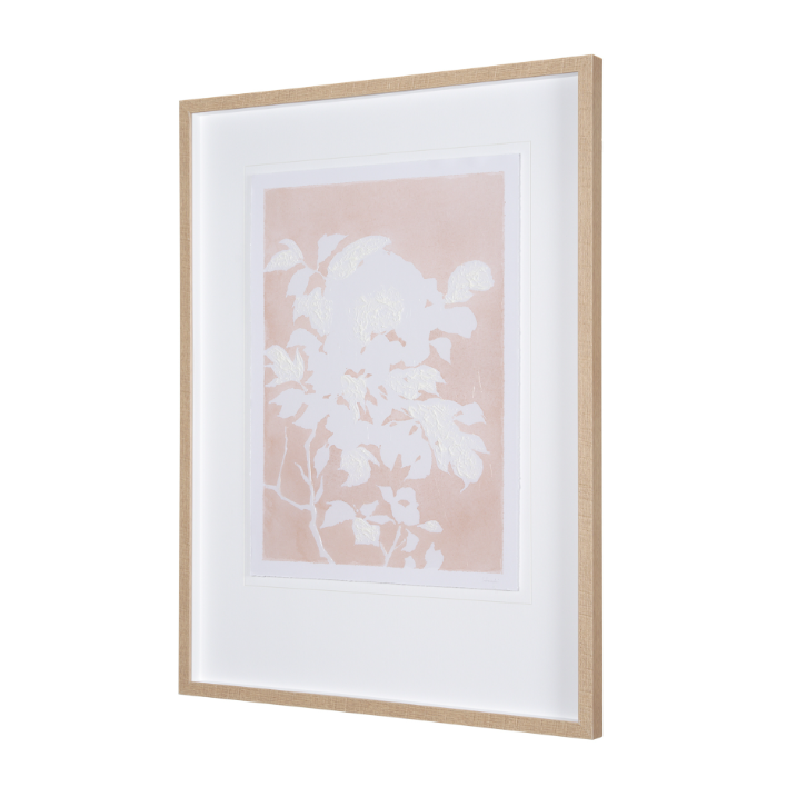 Peony Flower Silhouette Wall Art: Product View