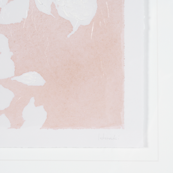 Peony Flower Silhouette Wall Art: 2nd Up-Close Print View