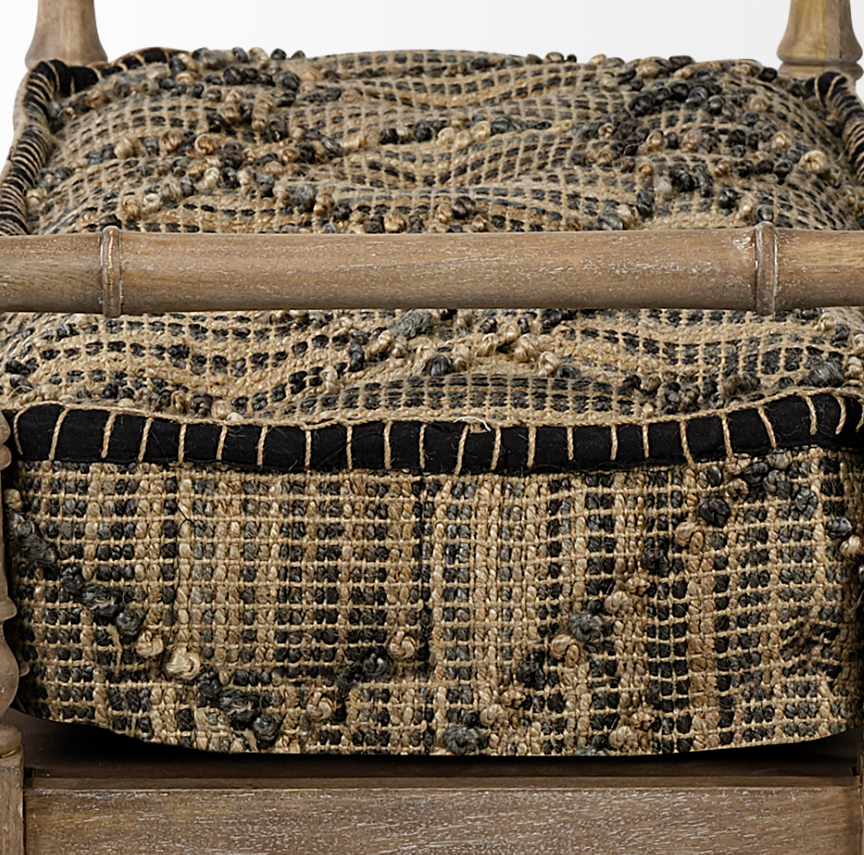 Fullerton II Accent Bench: Up-Close Product Side View