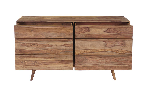 Fusion Dresser: Front Product-Open Drawers View