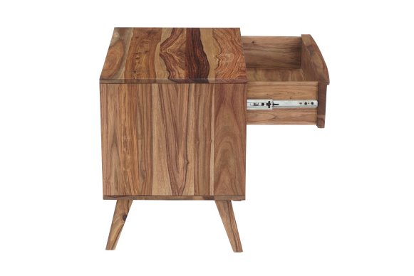 Fusion Nightstand: Open Drawer Side View