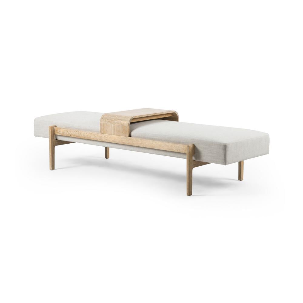 Fawkes Bench in Savory Parchment: Available at City Home PDX