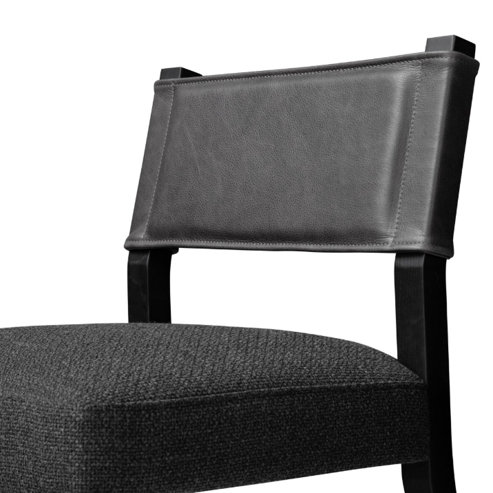 Ferris Dining Chair-Gibson Black: Up-Close Product View