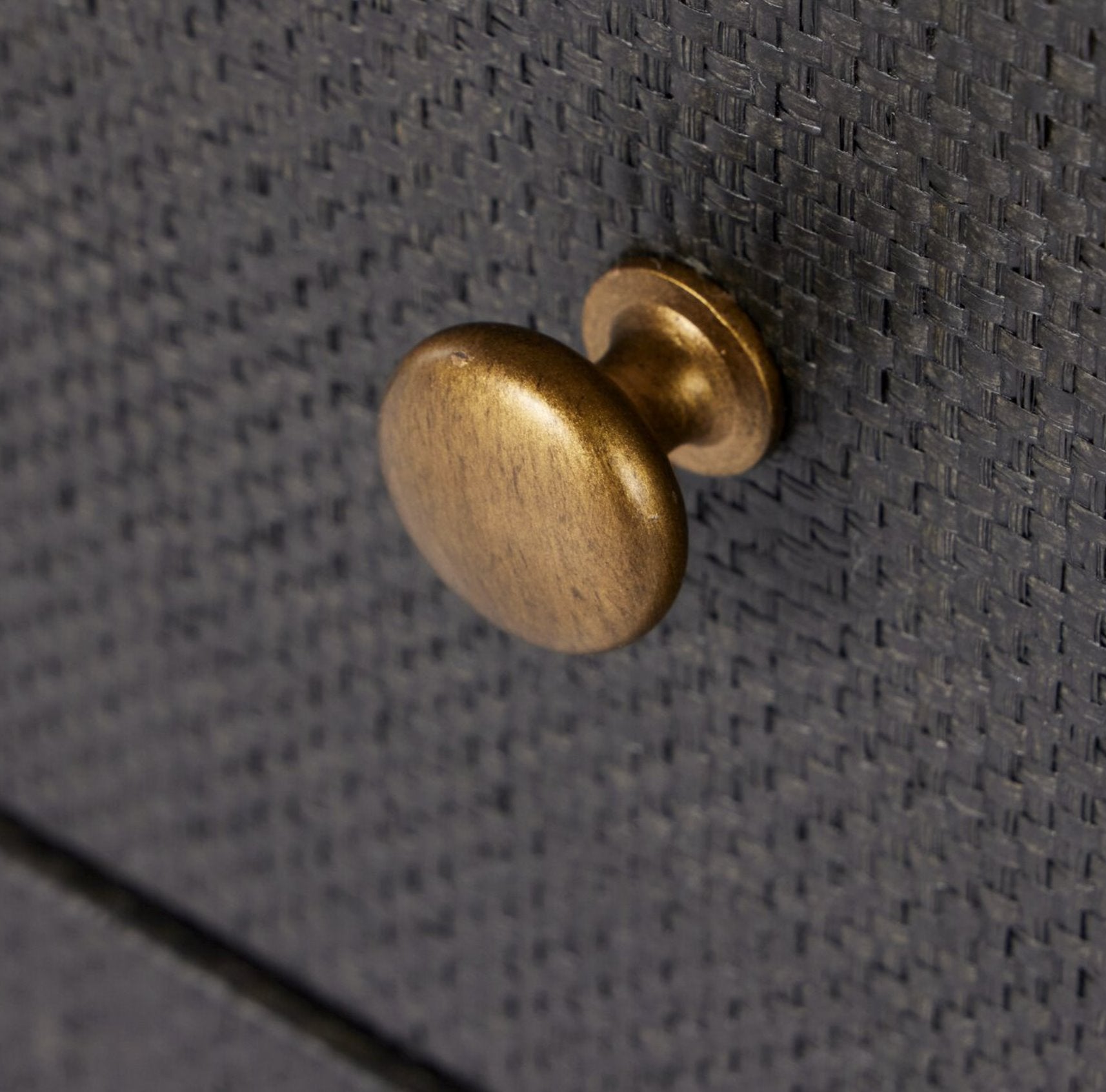 Fiona Nightstand: Antique Brass Hardware View