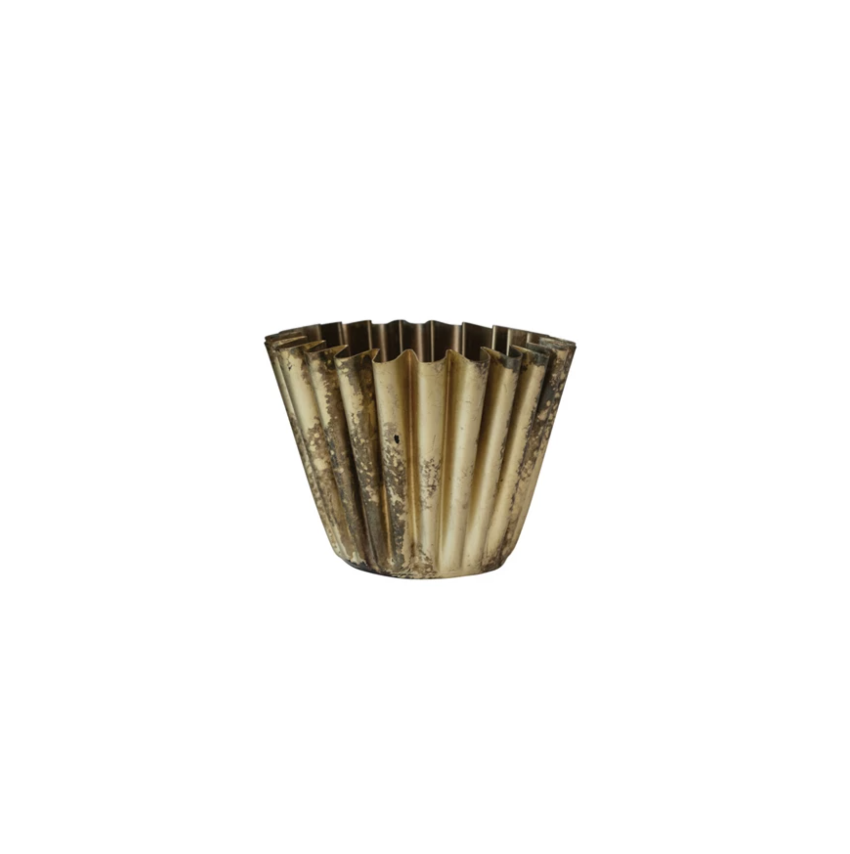 Fluted Metal Planter: Available at City Home PDX