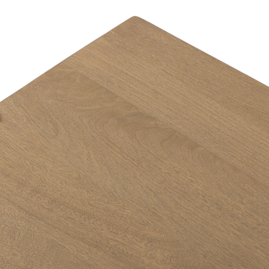 Freddie Nightstand-Caramel Mango: 2nd Tabletop Corner View