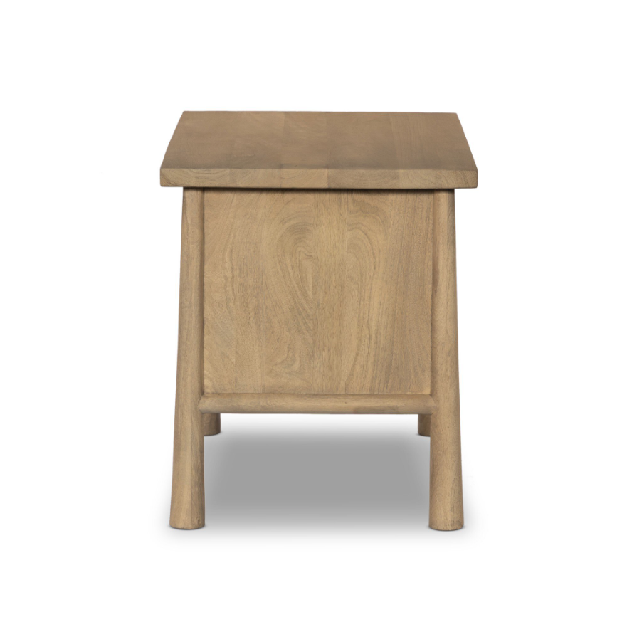 Freddie Nightstand-Caramel Mango: Product Side View