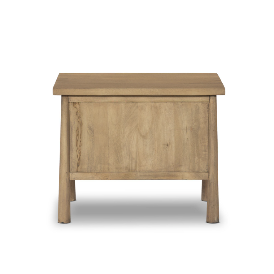 Freddie Nightstand-Caramel Mango: Product Back View