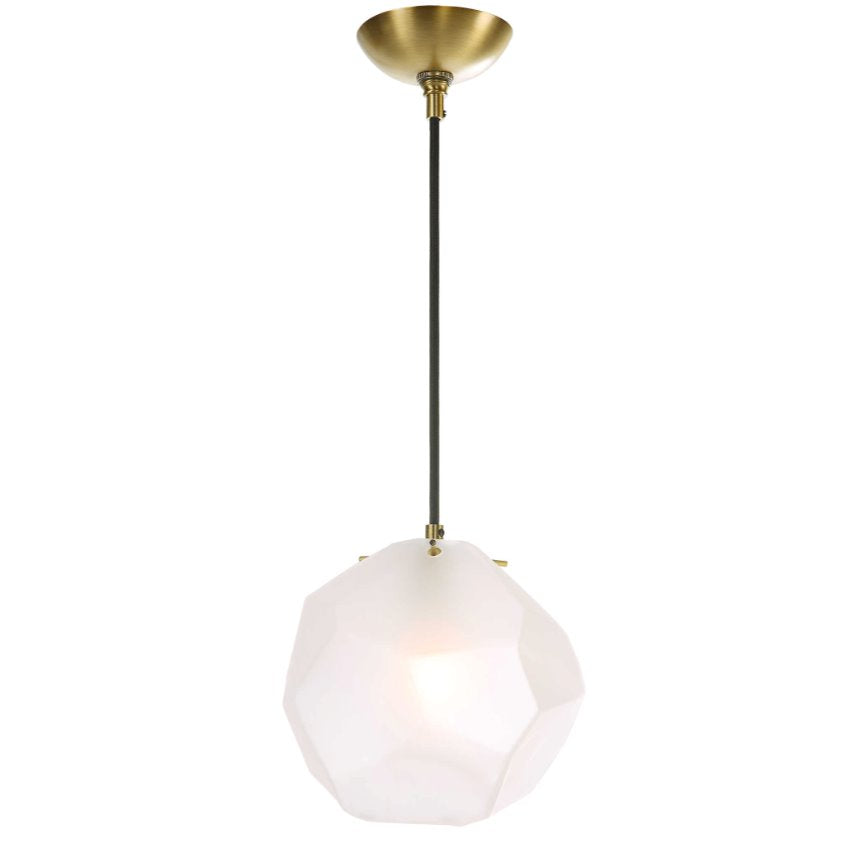 Geodesic Pendant: Light-On Front Product View