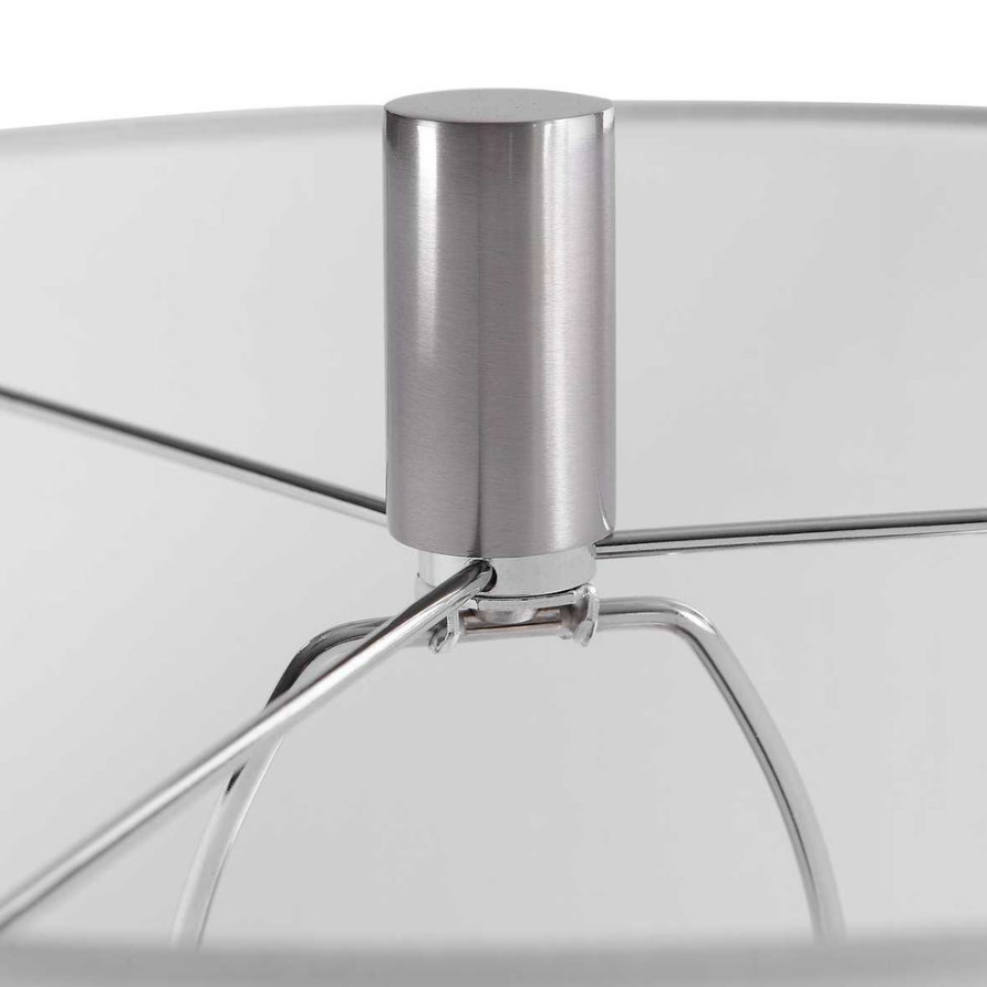 Georgios Table Lamp: Brushed Nickel Hardware View