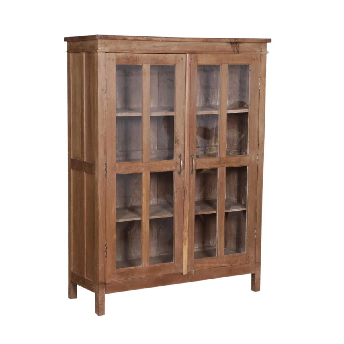 Teak Wood Cabinet with Glass Doors-Style Two: Product View