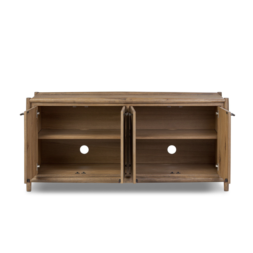 Glenview 4 Door Sideboard: Front Open Product Doors View