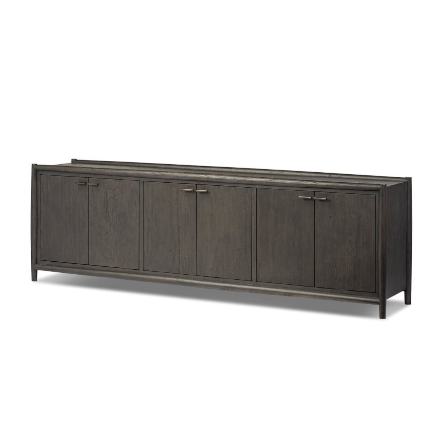 Glenview 6 Door Sideboard-Smoked Black Oak: Product View