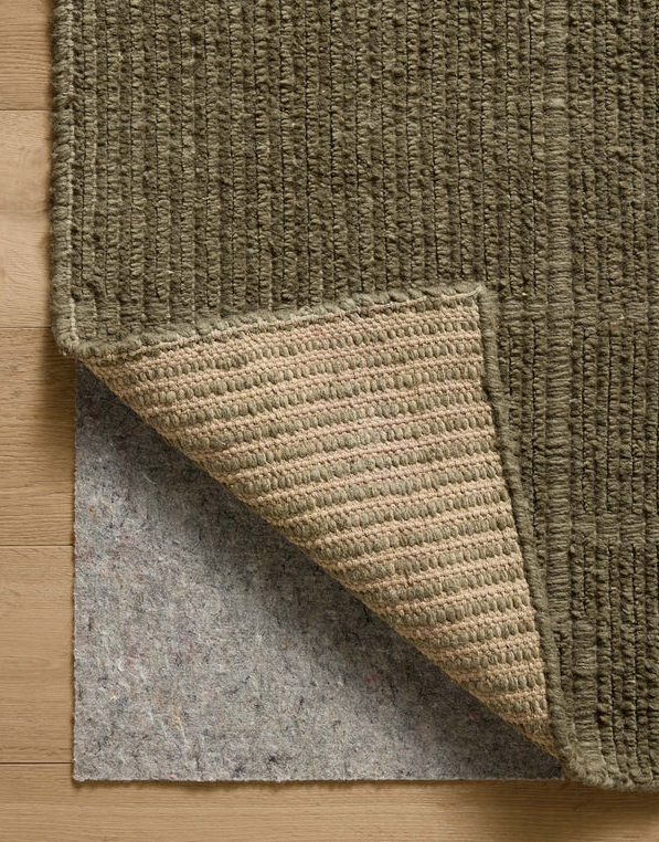 Jeremiah Brent X Loloi Greenwich Rug in Sage: Product Backing View